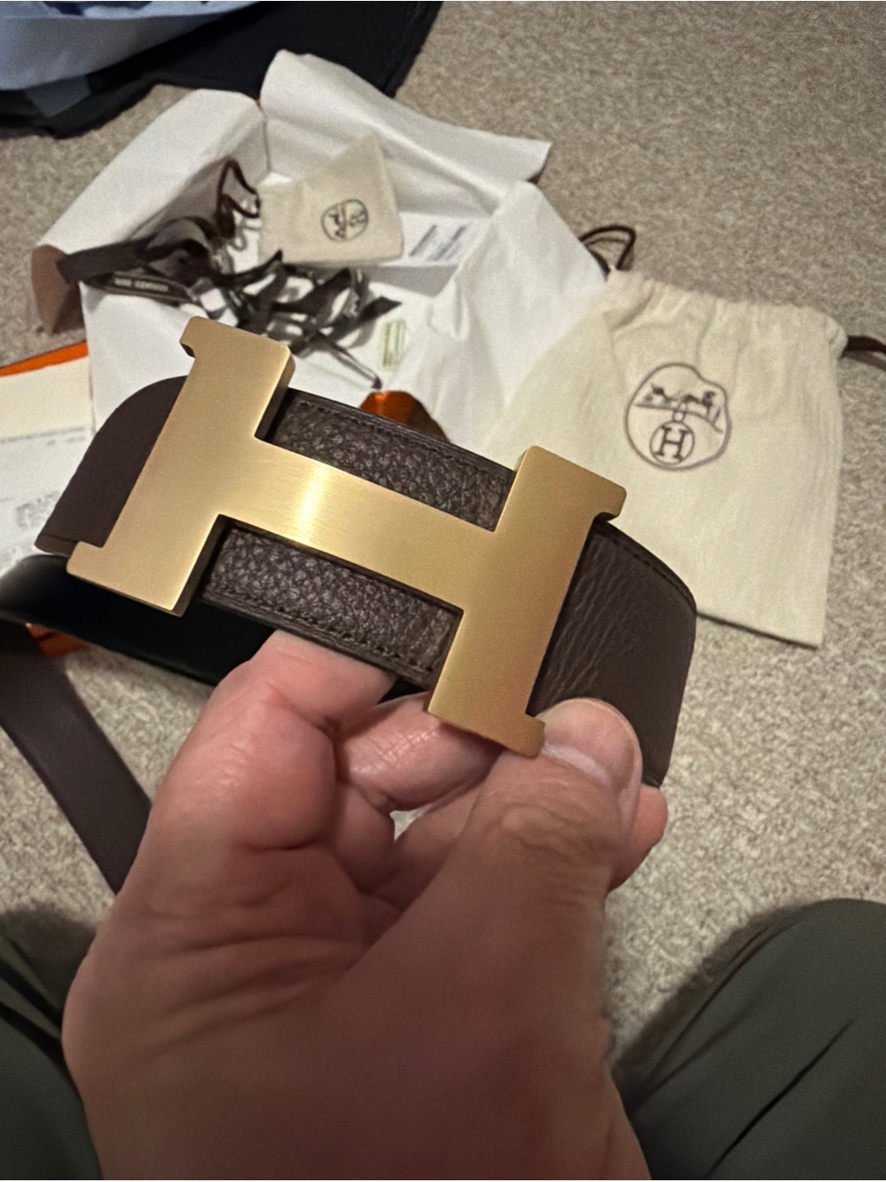 Hermes Constance belt, reversible, 38mm, size 90, like new